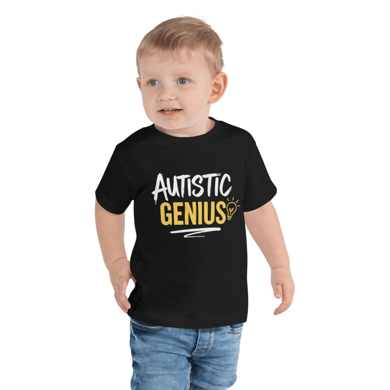 Autistic Genius- Toddler Short Sleeve Tee