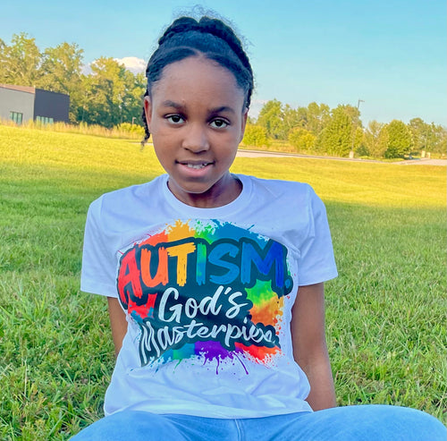 "Autism. God’s Masterpiece" -Youth Classic Tee